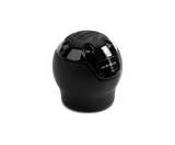Momo Nero Shift Knob - Black Leather Chrome Insert with Reverse Lockout - Truck & Automotive