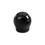 MOMO NERBK1-R Momo Nero Shift Knob - Black Leather, Black Chrome Insert, with Reverse Lockout