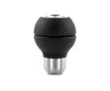 Momo Race Shift Knob - Black Airleather Aluminum Insert - Truck & Automotive