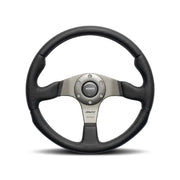 MOMO RCE35BK1B Momo Race Steering Wheel 350 mm - Black Leather/Anth Spokes