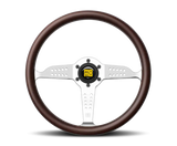 Momo Super Grand Prix Steering Wheel 350 mm - Mahogany Wood/Polished Spokes