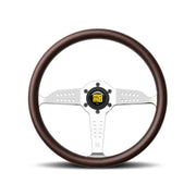Momo Super Grand Prix Steering Wheel 350 mm - Mahogany Wood/Polished Spokes