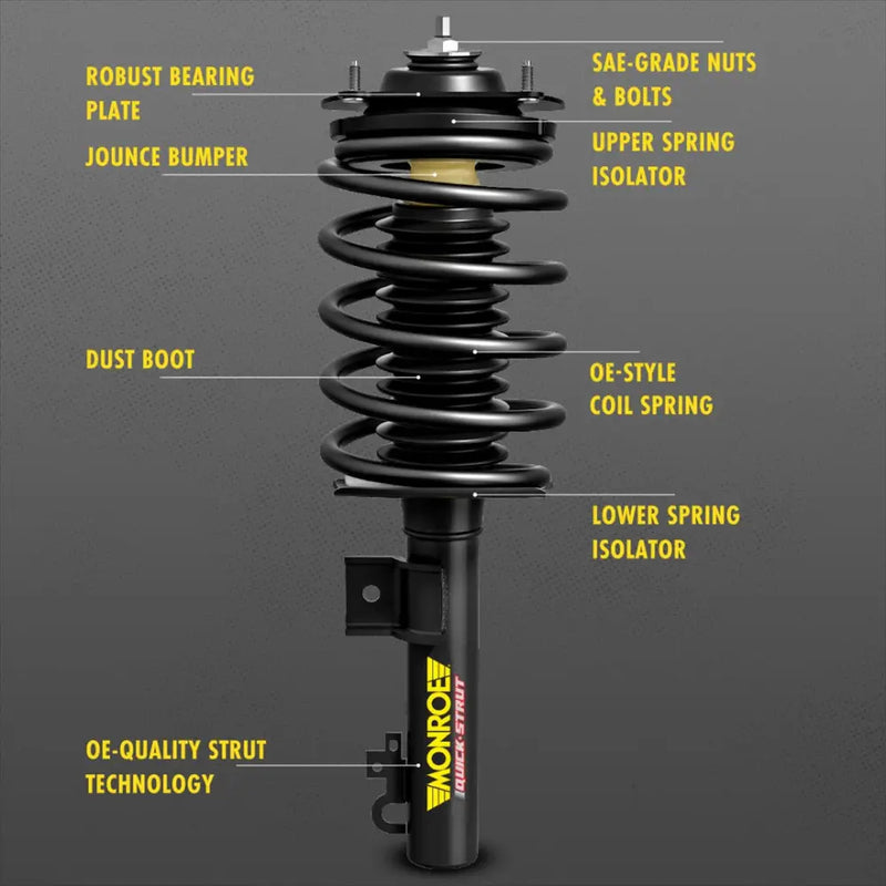 Monroe Shock Limited Lifetime Warranty Shock Absorber 171371L - Sensa-Trac Quick Strut