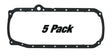 Black oil pan gasket for Chevrolet small block engines from Moroso 1986+ performance kits