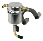 Silver metal air oil separator catch can with mounting bracket for Chevrolet Corvette