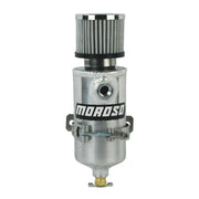 Moroso 85473 Moroso Breather Tank/Catch Can - Two 3/8 NPT Female Fittings - Aluminum