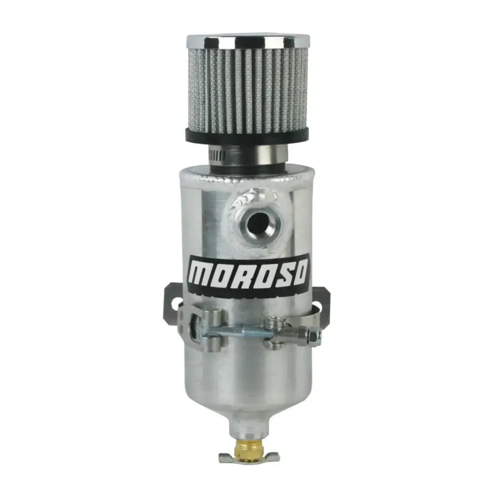 Moroso Breather Tank/Catch Can - Two 3/8 NPT Female Fittings - Aluminum - Truck & Automotive