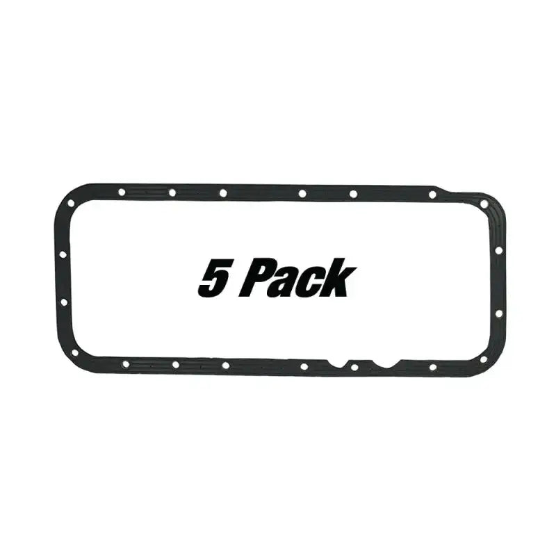 Rectangular black oil pan gasket with bolt holes for Chrysler 361-440 HEMI engine