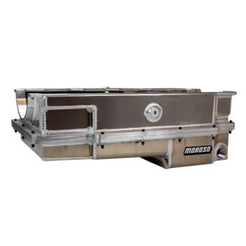 Aluminum external wet sump oil pan with clear anodized finish for Moroso CN/Energy MFG/DRCE2