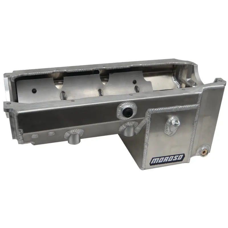 Moroso 21247 Moroso Dart/Rocket Small Block (w/Double Power Kick Outs) Wet Sump 8qt 8.5in Aluminum Oil Pan