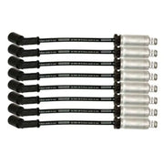 Moroso GM LS/LT 8.5mm Ultra 40 11in Long Wire Set w/Alum Heatshield - Black - 73746