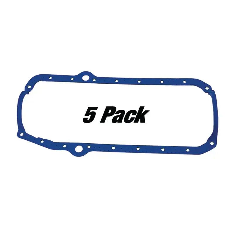 Moroso Pre-1985 Small Block Chevrolet Oil Pan Gasket - One Piece - Reinforced Steel (5 Pack) - Truck & Automotive