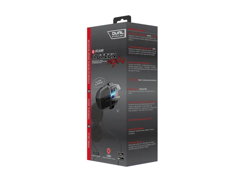 Motion Hdx V Dual Kit Helmet Audio Dual Kit 