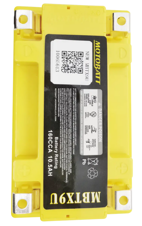 Battery Mbtx9u Sealed Factory Activated - MOTOBATT
