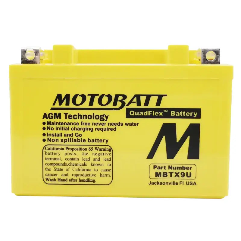 Battery Mbtx9u Sealed Factory Activated - MOTOBATT