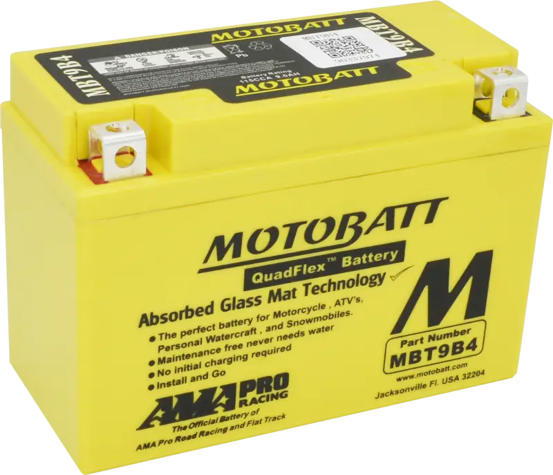 Battery Mbt9b4 Sealed Factory Activated - MOTOBATT