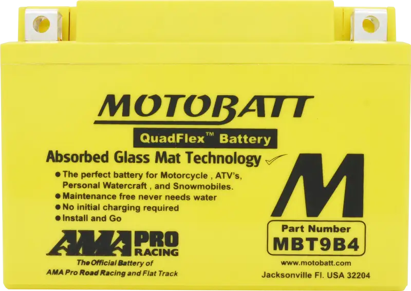 Battery Mbt9b4 Sealed Factory Activated - MOTOBATT