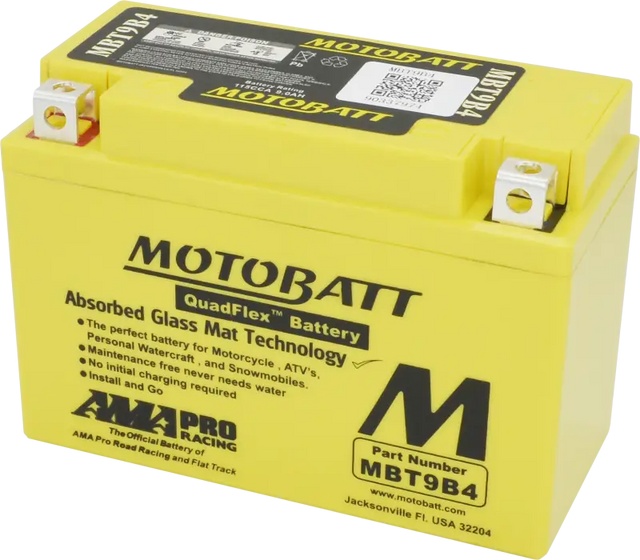 Battery Mbt9b4 Sealed Factory Activated - MOTOBATT
