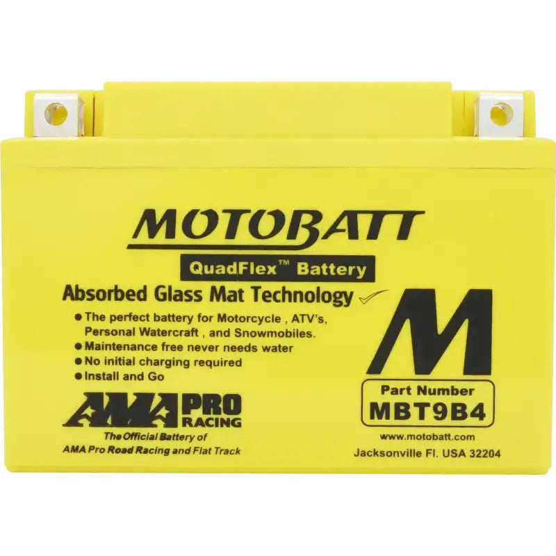 Battery Mbt9b4 Sealed Factory Activated - MOTOBATT