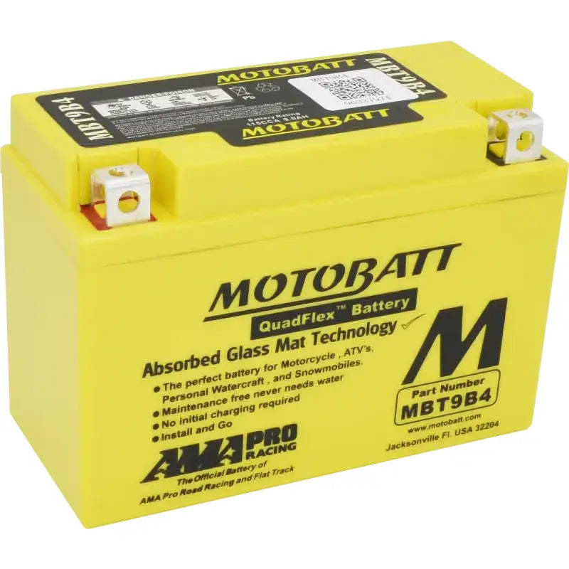 Battery Mbt9b4 Sealed Factory Activated - MOTOBATT