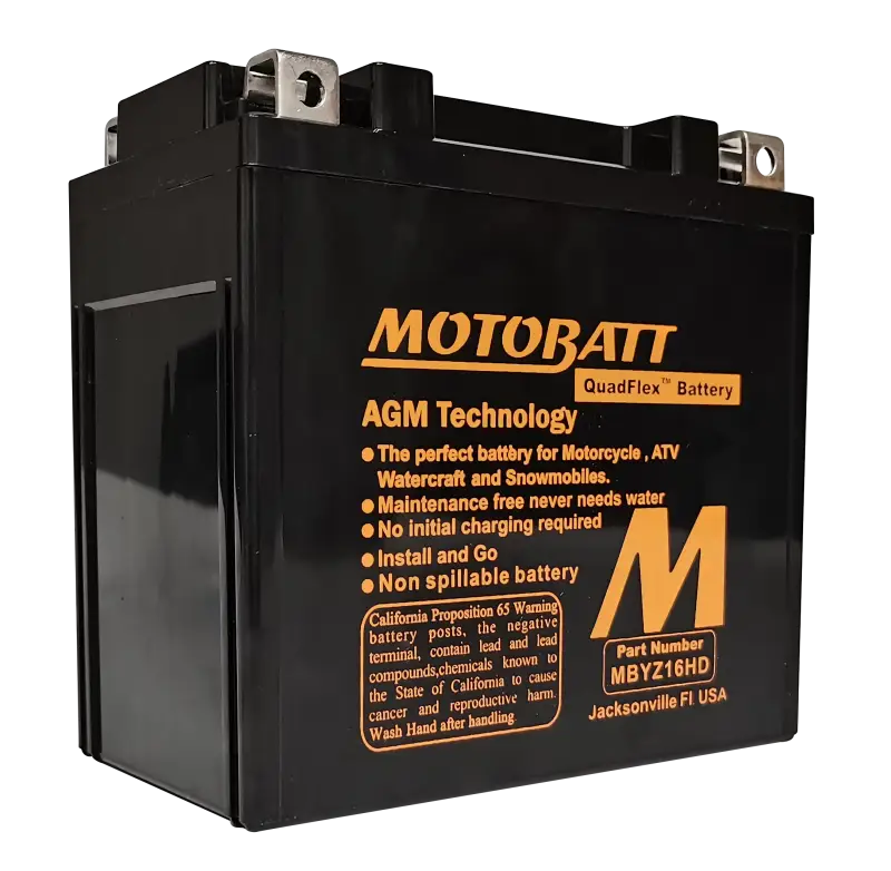 Battery Mbyz16hd Sealed Factory Activated - MOTOBATT