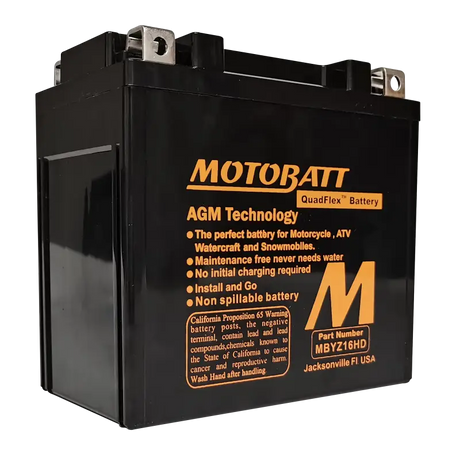 Battery Mbyz16hd Sealed Factory Activated - MOTOBATT