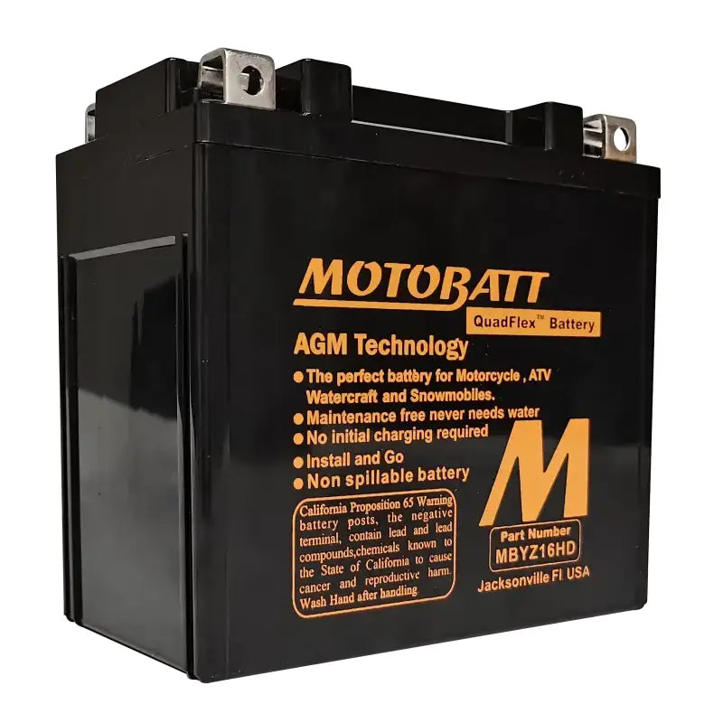 Battery Mbyz16hd Sealed Factory Activated - MOTOBATT