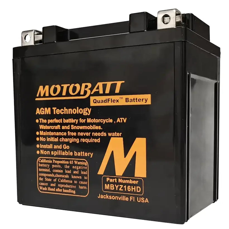 Battery Mbyz16hd Sealed Factory Activated - MOTOBATT