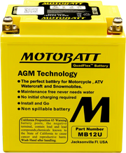 Battery Mb12u Sealed Factory Activated - MOTOBATT