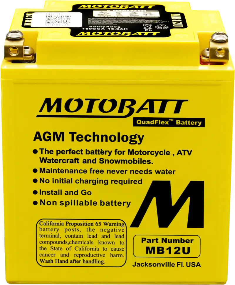 Battery Mb12u Sealed Factory Activated - MOTOBATT