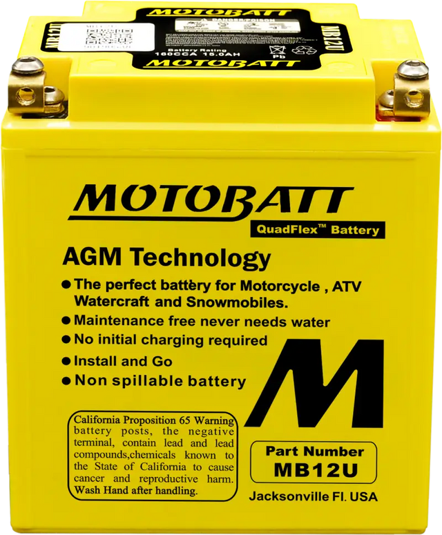 Battery Mb12u Sealed Factory Activated - MOTOBATT