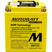 Battery Mb12u Sealed Factory Activated - MOTOBATT