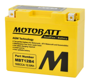 Battery Mbt12b4 Sealed Factory Activated - MOTOBATT
