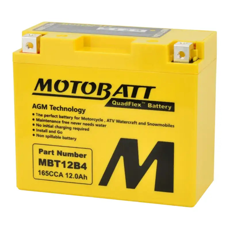 Battery Mbt12b4 Sealed Factory Activated - MOTOBATT