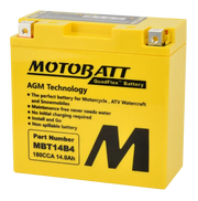 Battery Mbt14b4 Sealed Factory Activated - MOTOBATT