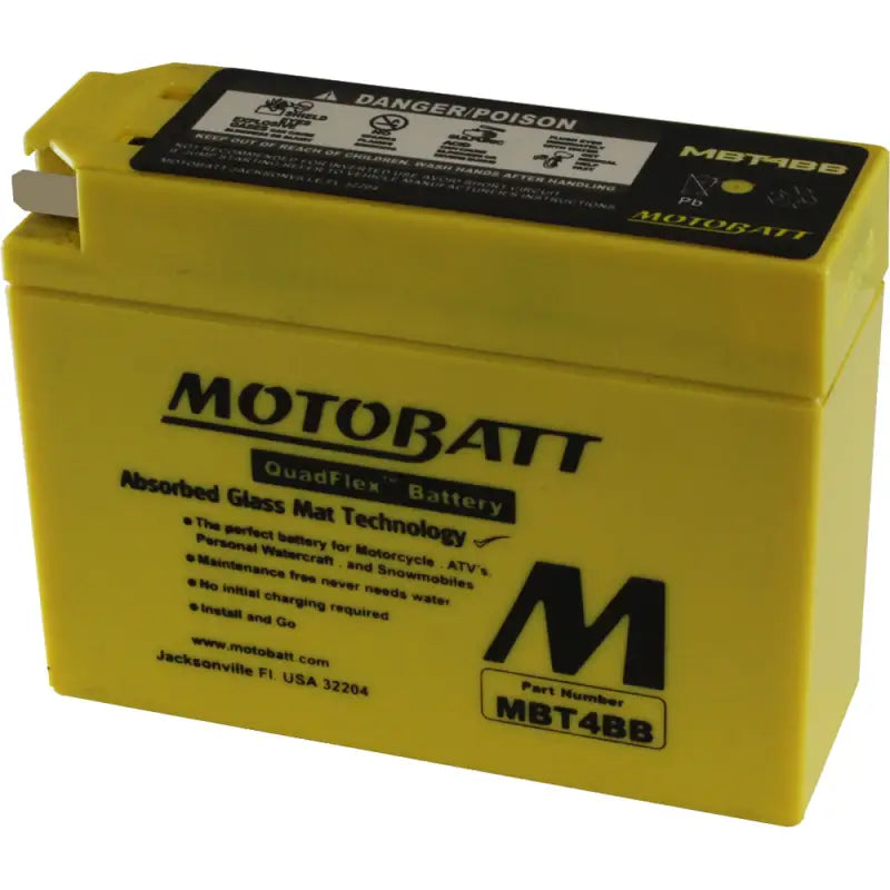 Battery Mbt4bb Sealed Factory Activated - MOTOBATT