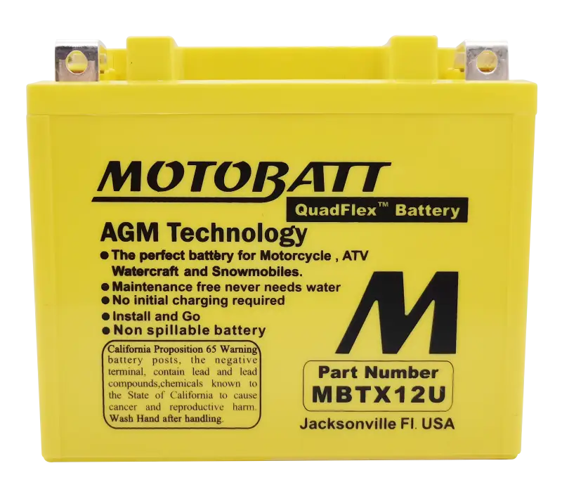 Battery Mbtx12u Sealed Factory Activated - MOTOBATT