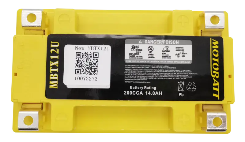Battery Mbtx12u Sealed Factory Activated - MOTOBATT