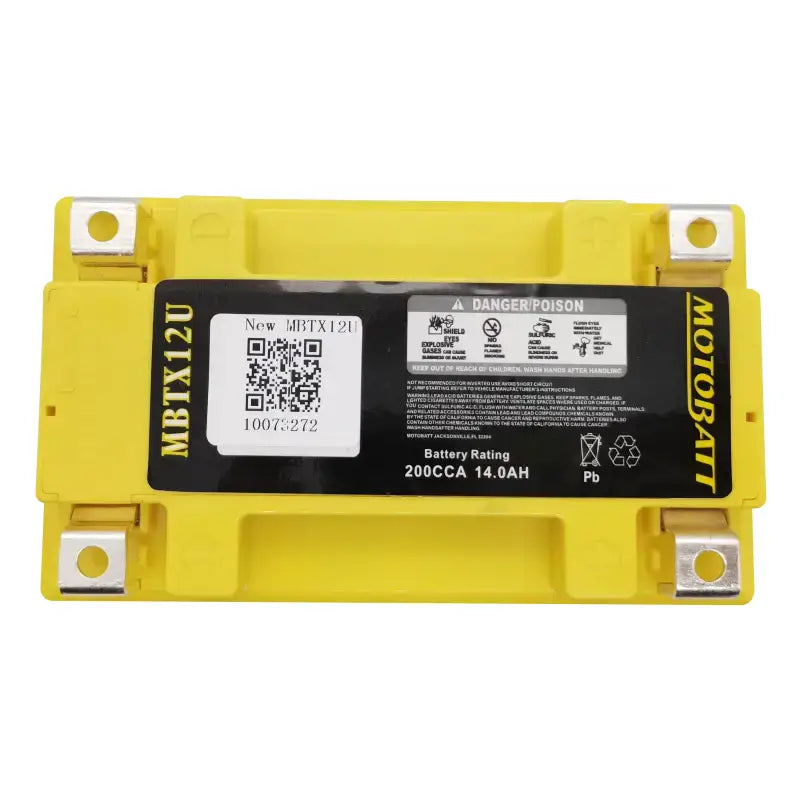 Battery Mbtx12u Sealed Factory Activated - MOTOBATT