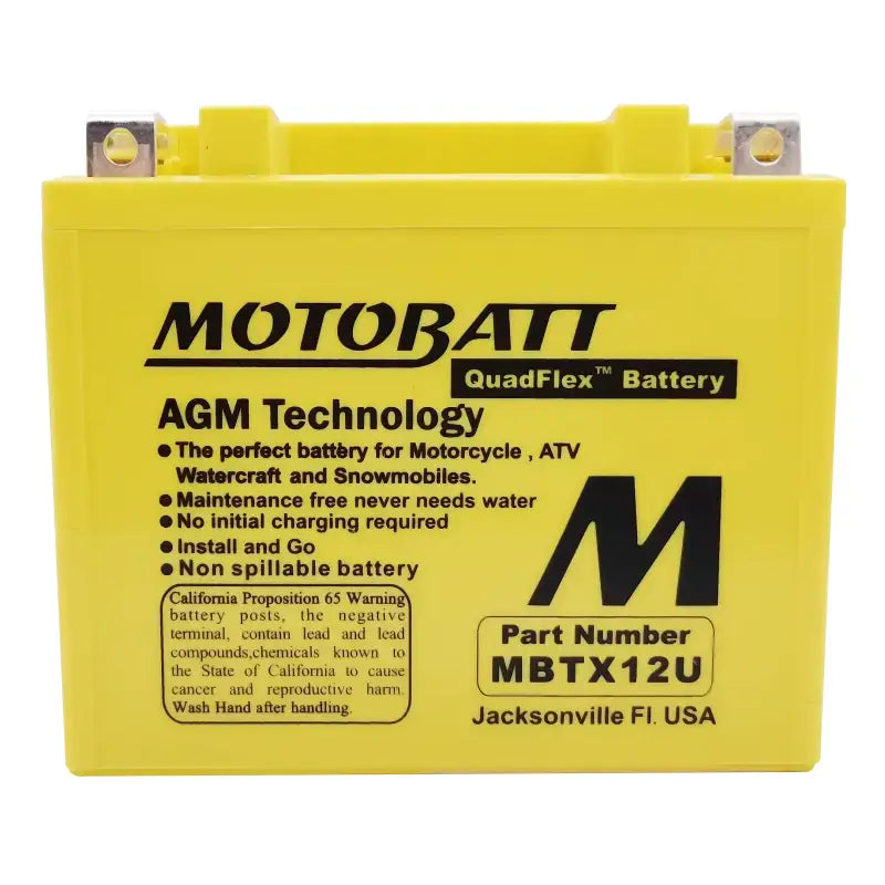 Battery Mbtx12u Sealed Factory Activated - MOTOBATT