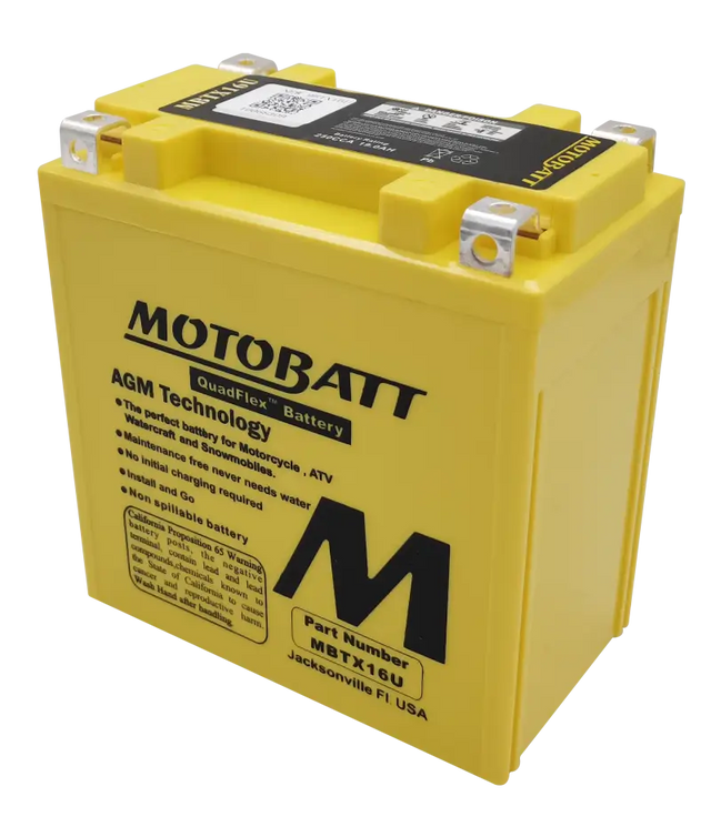 Battery Mbtx16u Sealed Factory Activated - MOTOBATT