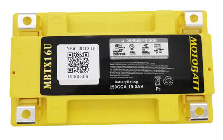Battery Mbtx16u Sealed Factory Activated - MOTOBATT