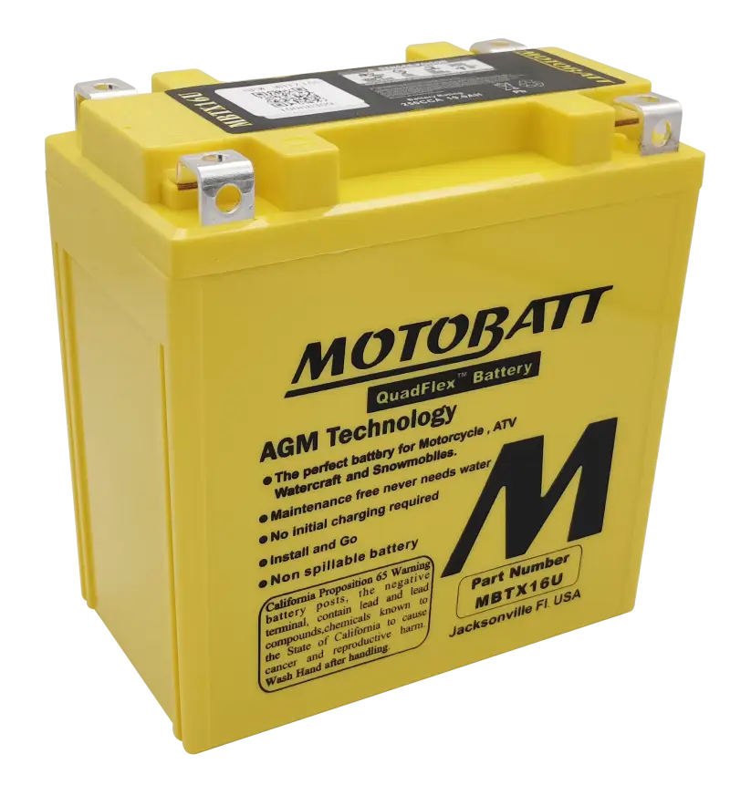 Battery Mbtx16u Sealed Factory Activated - MOTOBATT