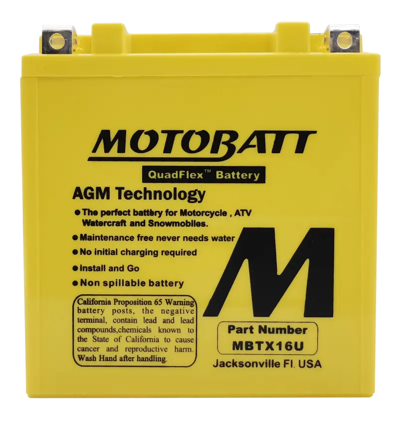 Battery Mbtx16u Sealed Factory Activated - MOTOBATT
