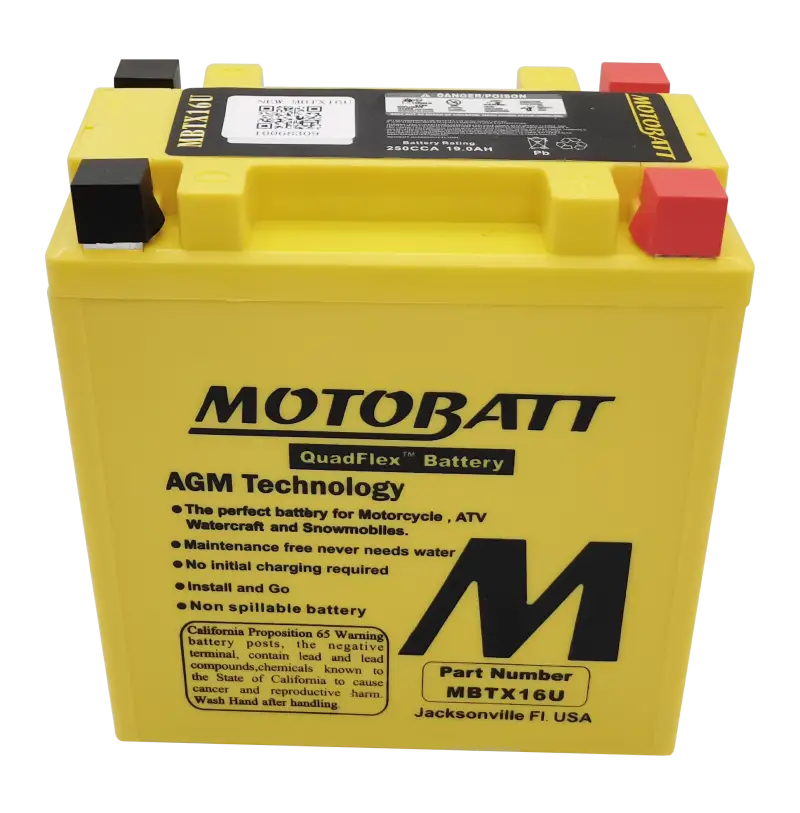 Battery Mbtx16u Sealed Factory Activated - MOTOBATT