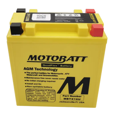 Battery Mbtx16u Sealed Factory Activated - MOTOBATT