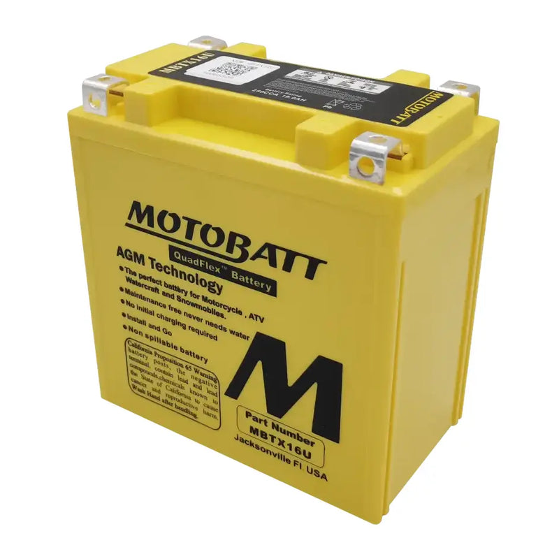 Battery Mbtx16u Sealed Factory Activated - MOTOBATT