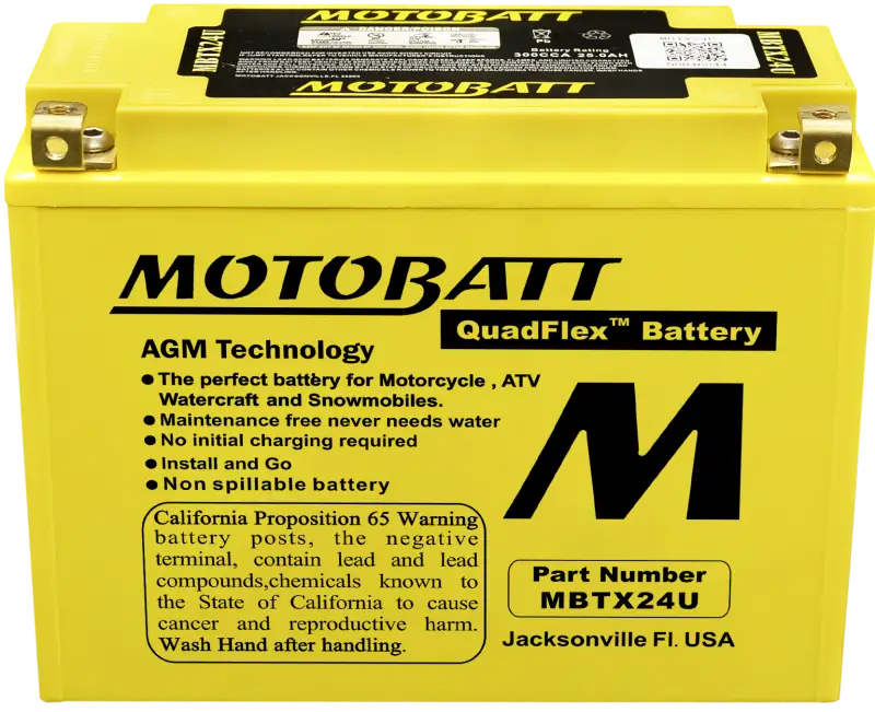 Battery Mbtx24u Sealed Factory Activated - MOTOBATT