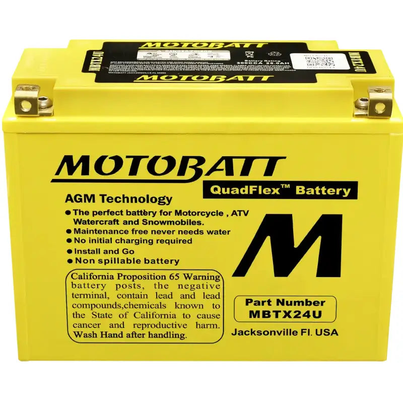 Battery Mbtx24u Sealed Factory Activated - MOTOBATT