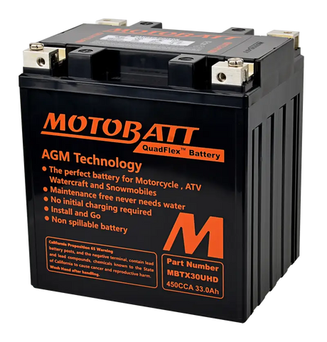 Battery Mbtx30u(hd) Sealed Factory Activated - MOTOBATT